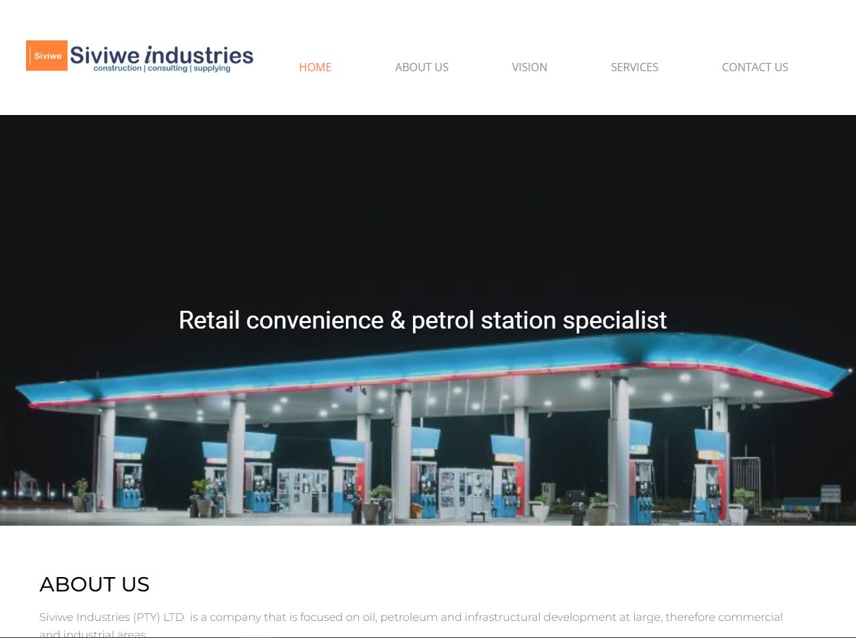 Siviwe Industries website